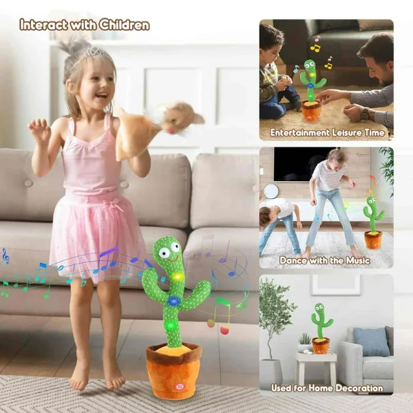 Lovely Dancing Talking Cactus Toy